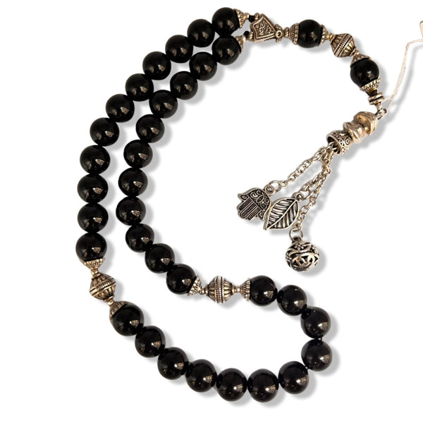 Genuine Onyx Stone Worry Beads Prayer Beads