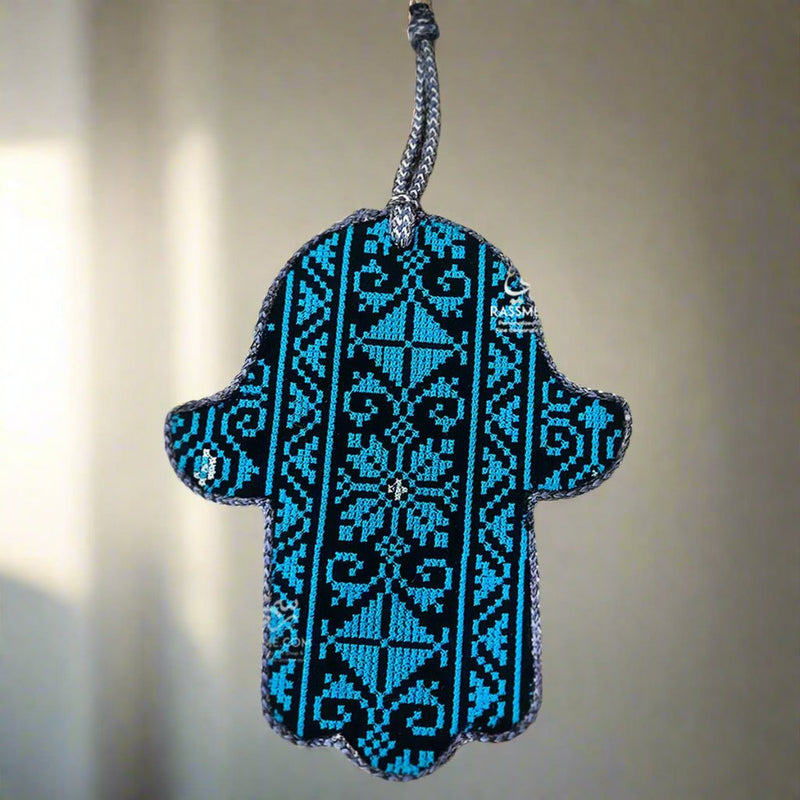 Tatreez Embroidery Hamsa Palm Wall Hanging Decor