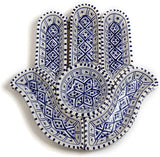 Hamsa Nut Dish Plate Serving Dish Chip and Dip Set Chanuka