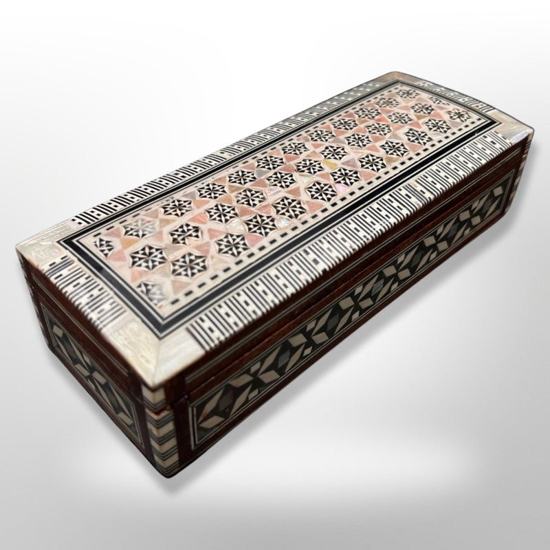 Long Rectangular Arabesque Mosaic Jewelry Box