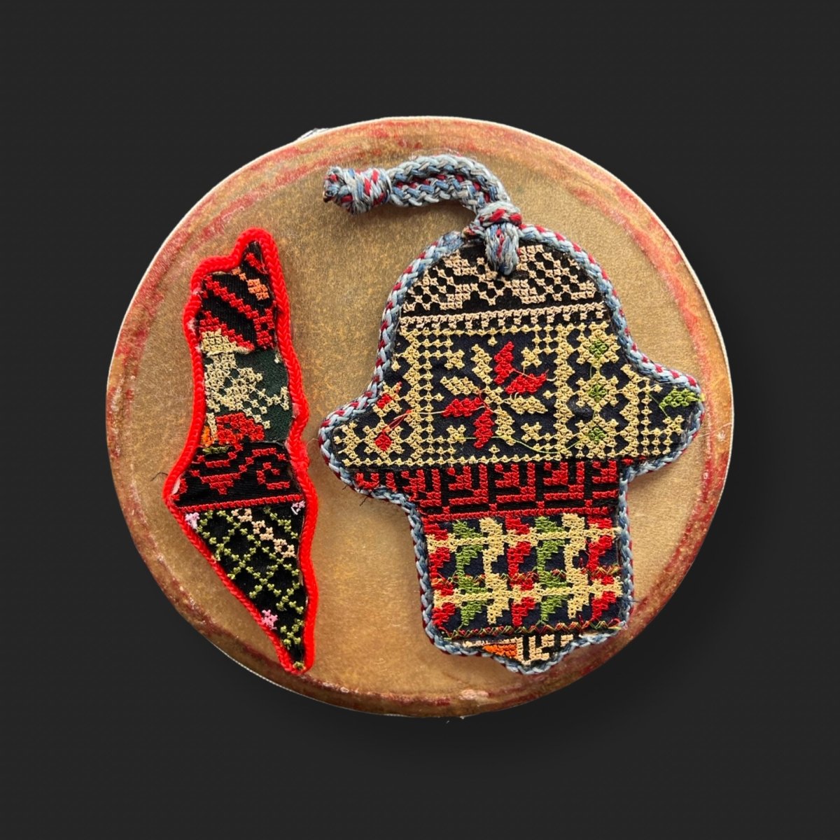 Handcrafted Daf Drum Goat and Wood Palestinian Style