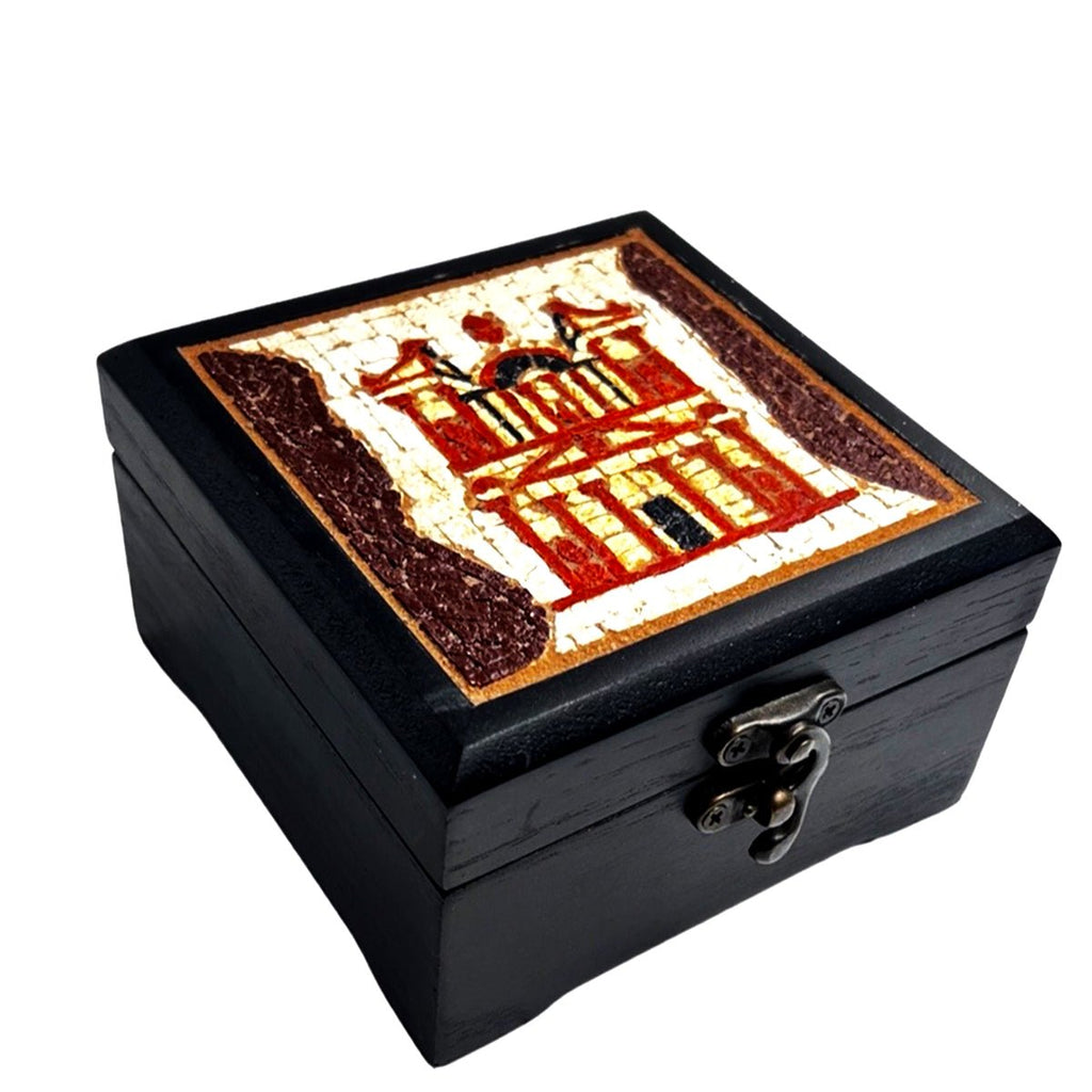 Handcrafted Petra Mosaics Wooden Box