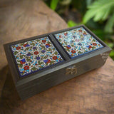 Handcrafted Wooden Box with Hebron Ceramic
