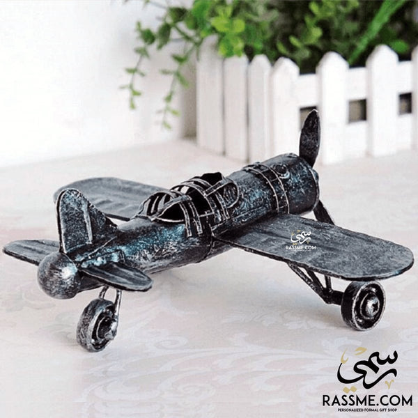 Handicraft Metal Retro Airplane - Free Engraving