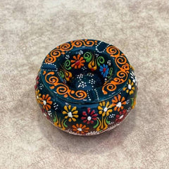 Handmade Ceramic Ashtray – 3 Pieces Hand Painted Ashtray – Turkish
