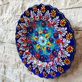 Handmade Ceramic Traditional Turkish Tile Plate Decorative Wall Hanging