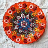 Handmade Ceramic Traditional Turkish Tile Plate Decorative Wall Hanging