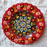 Handmade Ceramic Traditional Turkish Tile Plate Decorative Wall Hanging