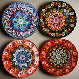Handmade Ceramic Traditional Turkish Tile Plate Decorative Wall Hanging