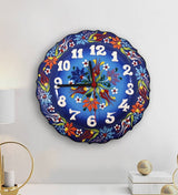 Handmade Ceramic Wall Clock, Decorative Ceramic Plate Clock, Unique Home Decor