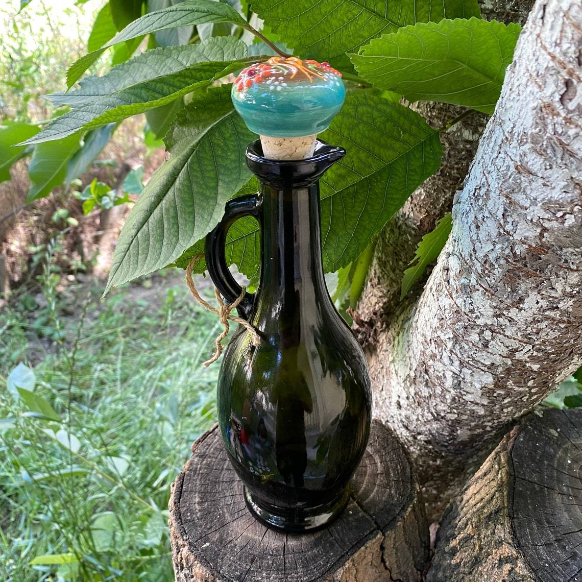 Handmade Ceramic Wine Bottle Stopper, Olive Oil Stopper Decorative Bottle Stopper, Ceramic Home Decoration