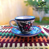 Handmade High Quality Palestinian Floral Turkish Coffee Cup