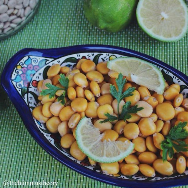 Handmade in Palestinian Ceramics Pottery Oval Plate 24 cm