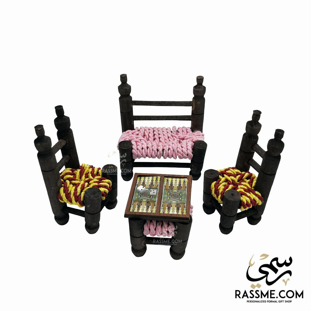 Handmade Mini Arabian Living Room Set