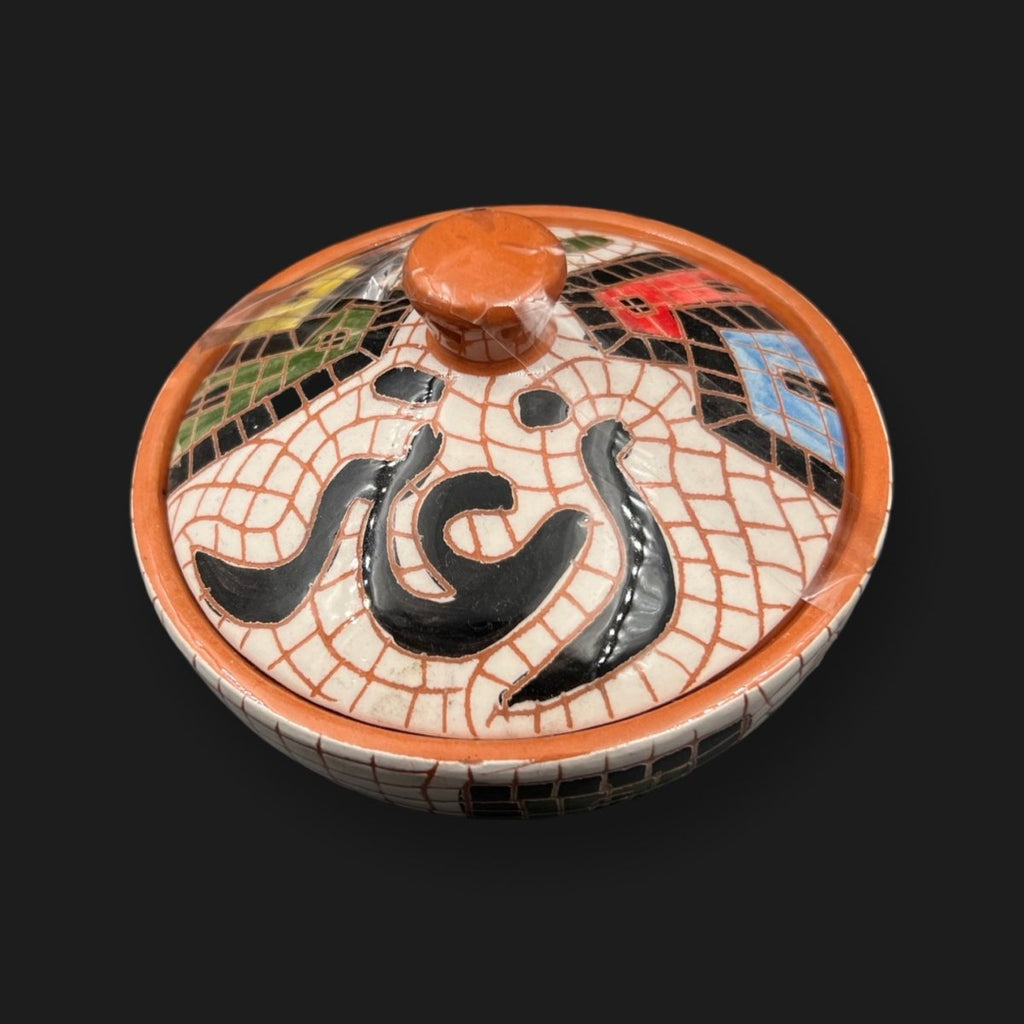 Handmade Mosaics Thyme Bowl Tureen - مطبقية زعتر فخار