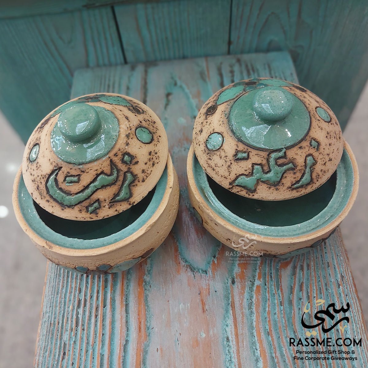 Handmade Nabateans Thyme & Oil bowls - صحن زيت و زعتر