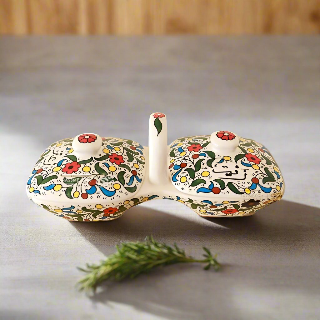 Handmade Palestinian Ceramics Thyme & Olive Oil Hebron Zeit w Zaater