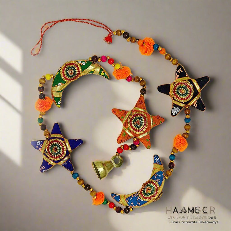 Handmade Star & Moon Door Hanging String Room Separator Ropes