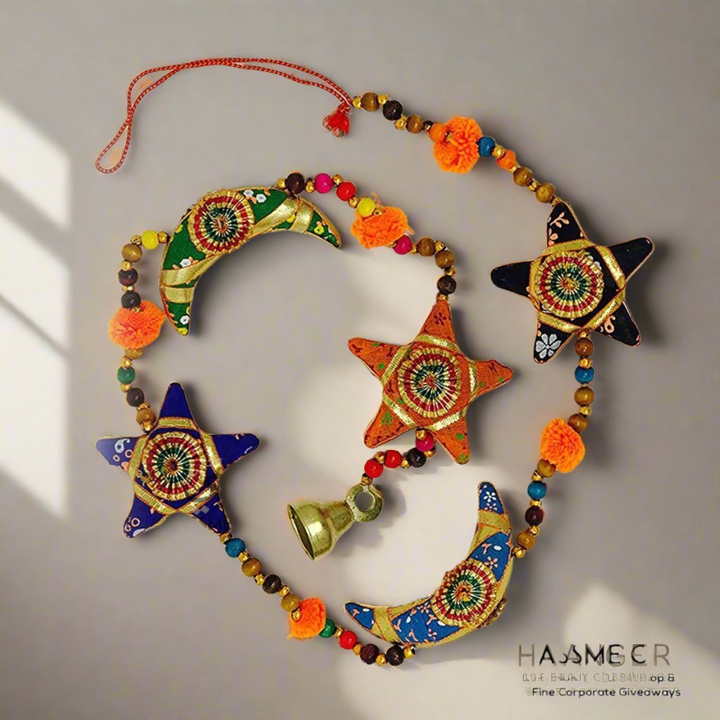 Handmade Star & Moon Door Hanging String Room Separator Ropes