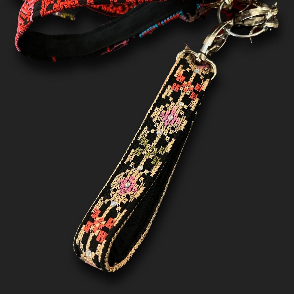 Handmade Tatreez Embroidery Keychain