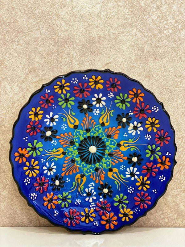 Handmade Traditional Turkish Tile Plate Decorative Plate Wall Hanging Plate