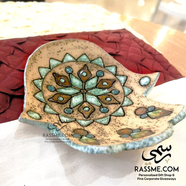 Handcrafted Nabateans Ashtray Hamsa Sweets / Nuts Plate