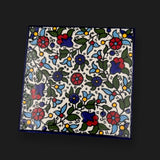 Hebron Blue Ceramic Coaster Hand-Colored