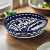 Hebron ceramic pottery Divided plate Zaitoun