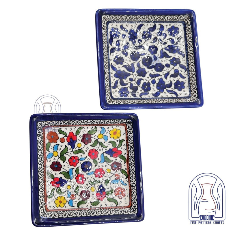 Hebron ceramic pottery Plate Square