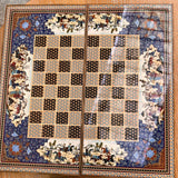 High Quality Wooden Iranian Backgammon and Chess with Stones, chips and dice