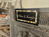 Home Sign Door Name Sign Stones Mosaics Handmade