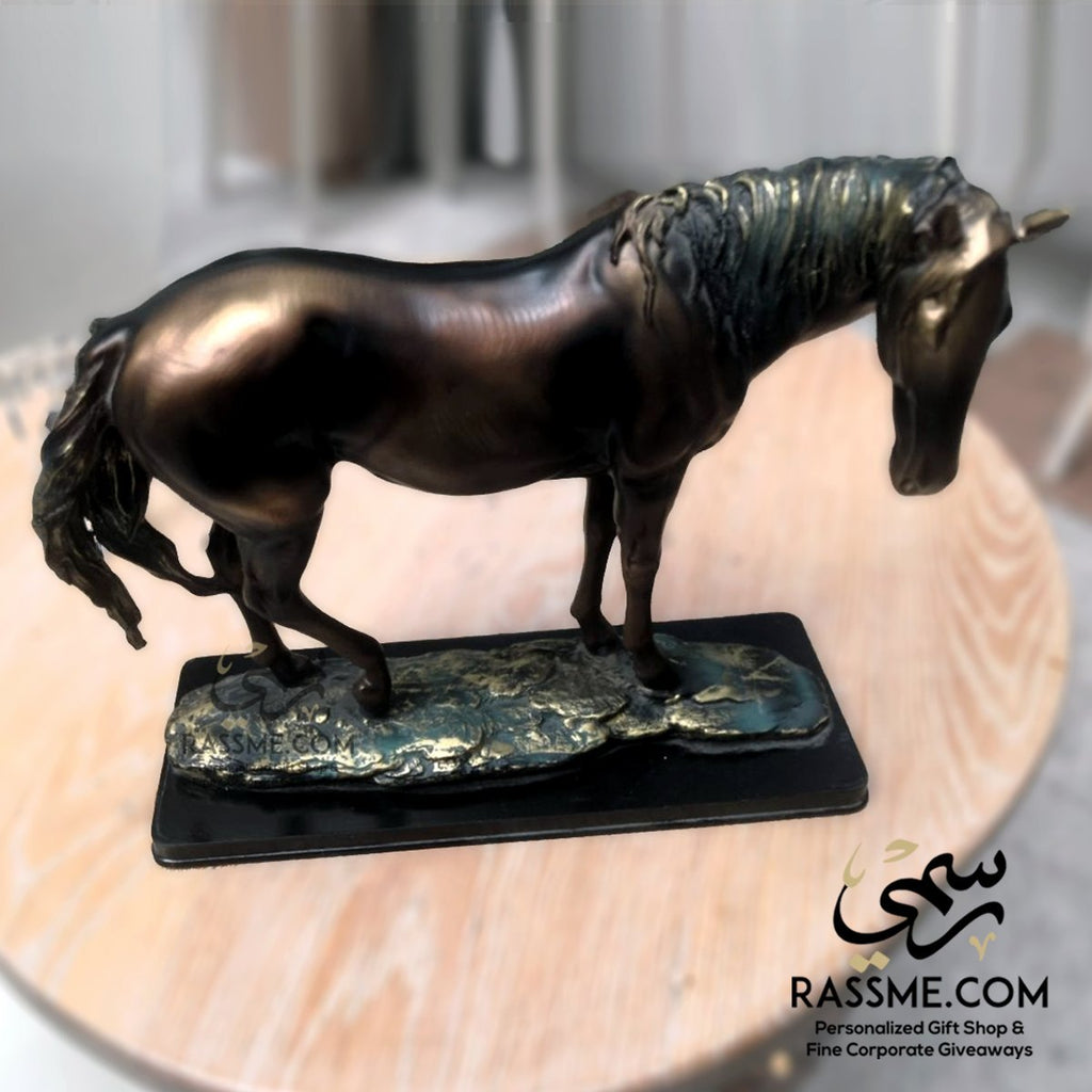 Personalized Horse Resin Figure on desk