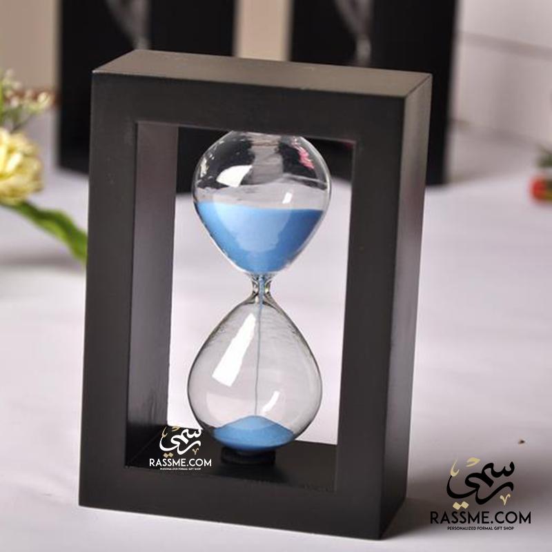 Hourglass Sand Clock Wooden Frame - Free Engraving