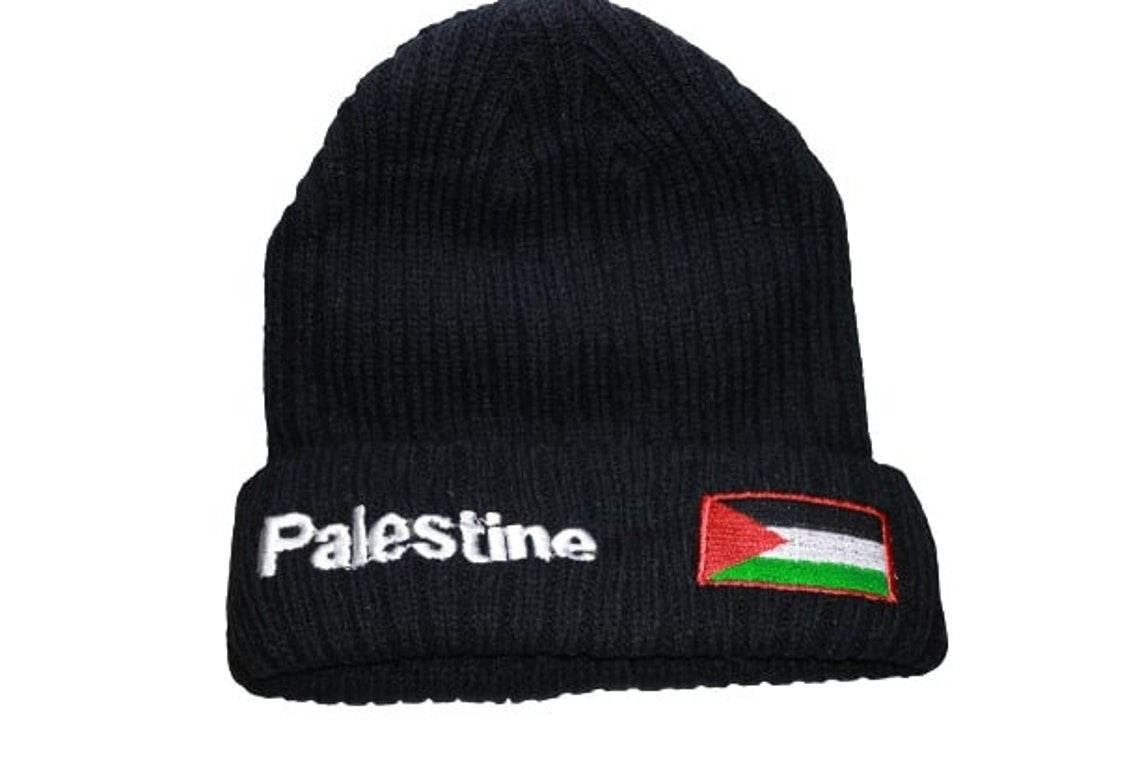 Warm Hats Palestine Flag Caps Soft Knit Winter Hats