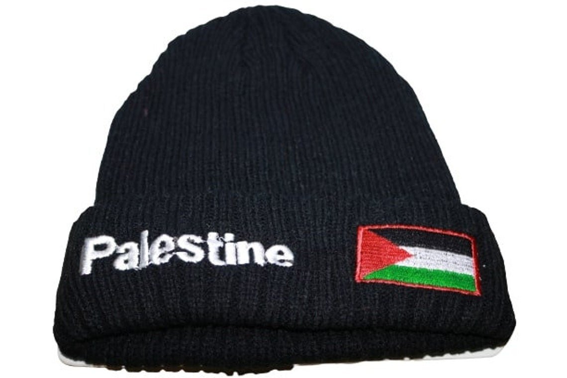 Warm Hats Palestine Flag Caps Soft Knit Winter Hats
