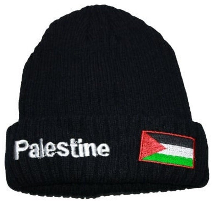 Warm Hats Palestine Flag Caps Soft Knit Winter Hats
