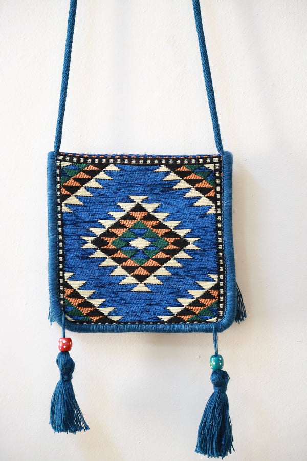 Embroidery handbag Turkish kilim bag Boho Crossbody bag