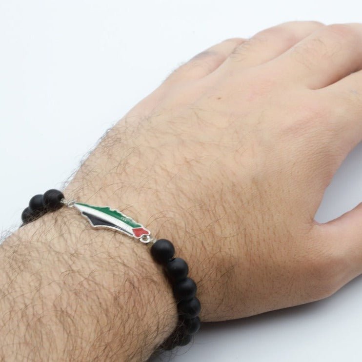 Palestine Flag Map Design Bracelet