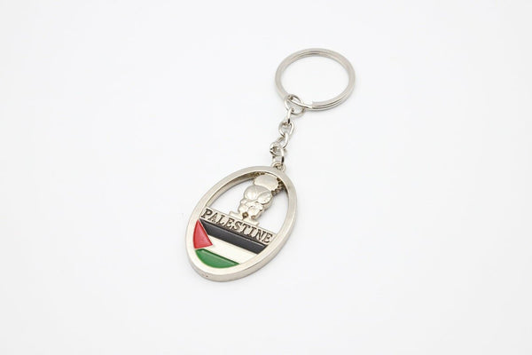 Handalah and Palestinian Map Keychain