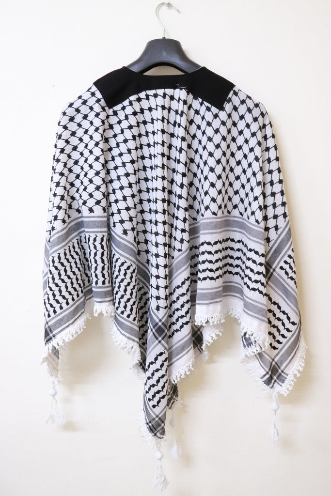 Keffiyeh Tatreez Blouse, Palestinian keffiyeh , Embroidery