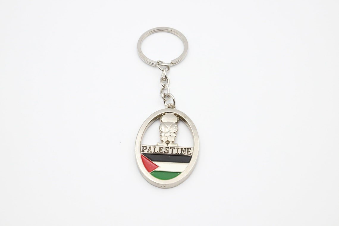 Handalah and Palestinian Map Keychain