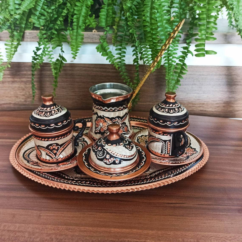 Turkish Coffee Cup and Water Glass set