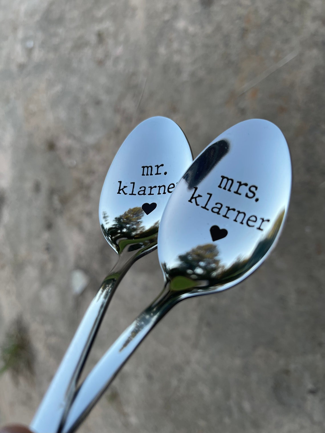 Personalized Silver Spoon Custom Silver Fork Teaspoon Engraving