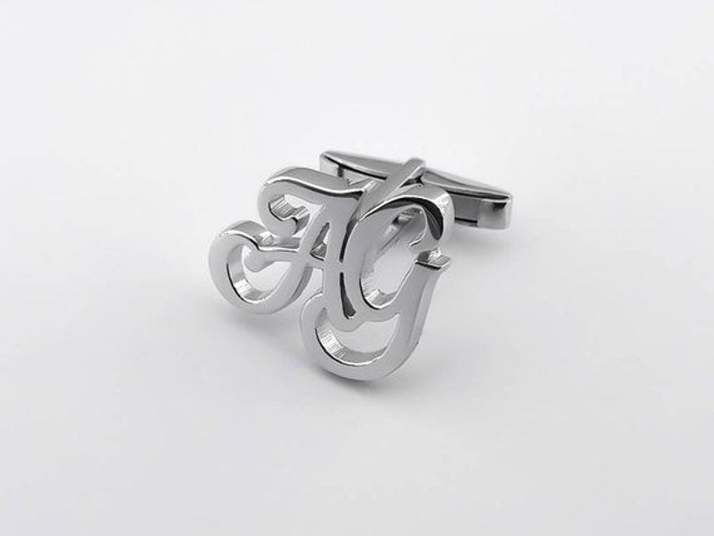 Initials Cufflinks, Personalized Cuff Links, Groomsmen gifts, Groom Wedding Cufflinks, Father's Day, Gift For Him, Cufflink