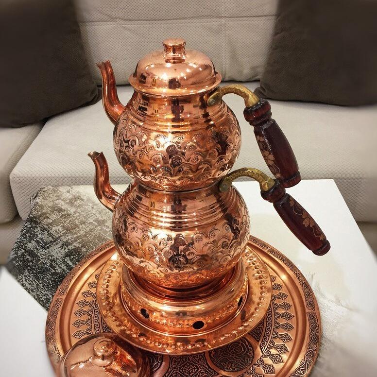 Handmade Copper Kettle, Vintage Style Tea Kettle, Herbal Teapot, Coffee Pot Samovar سماور