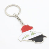 Afghani - Personalized Colorful Iraq Flag Keychain