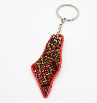 Keychain Embroidered Palestinian Map Keychain