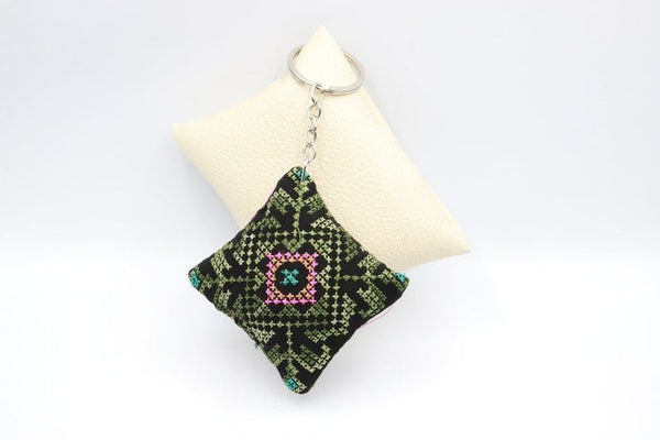 Handmad Tatreez Embroidered Pillow Key chain