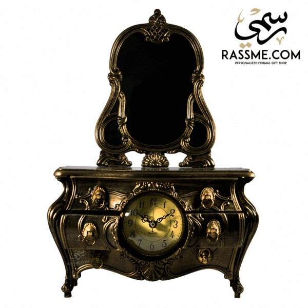 Music Box Jewelry Clock & Mirror Entryway