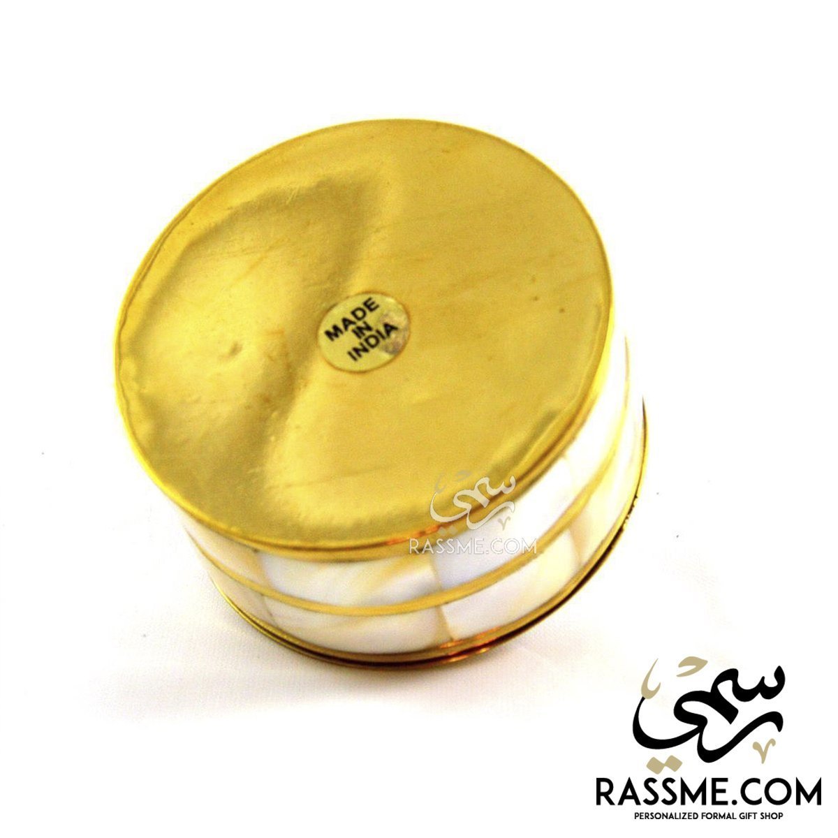Indian Solid Brass with Mother of Pearls Box